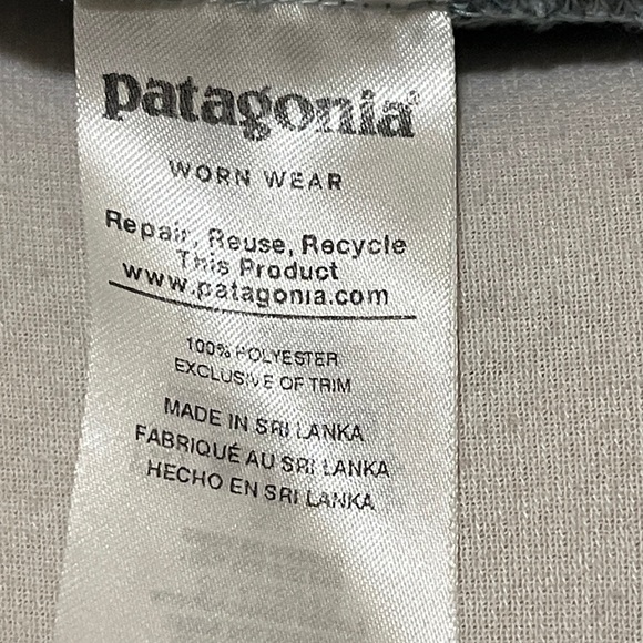 Patagonia Women's Heathered Blue Better Sweater Fleece Jacket with Teal Trim - Picture 5 of 8